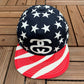 Stussy American Flag Graphic Hat | Snap Back | Vintage 2000s Stussy Branded Cap |