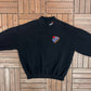 Labatt Blue Beer Graphic Crewneck | Size Large | Vintage 1990s Promotional Black Sweater |