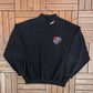 Labatt Blue Beer Graphic Crewneck | Size Large | Vintage 1990s Promotional Black Sweater |