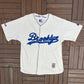 Brooklyn Dodgers Baseball Jersey | Size Large | Vintage 1990s Starter White Baseball Jersey |