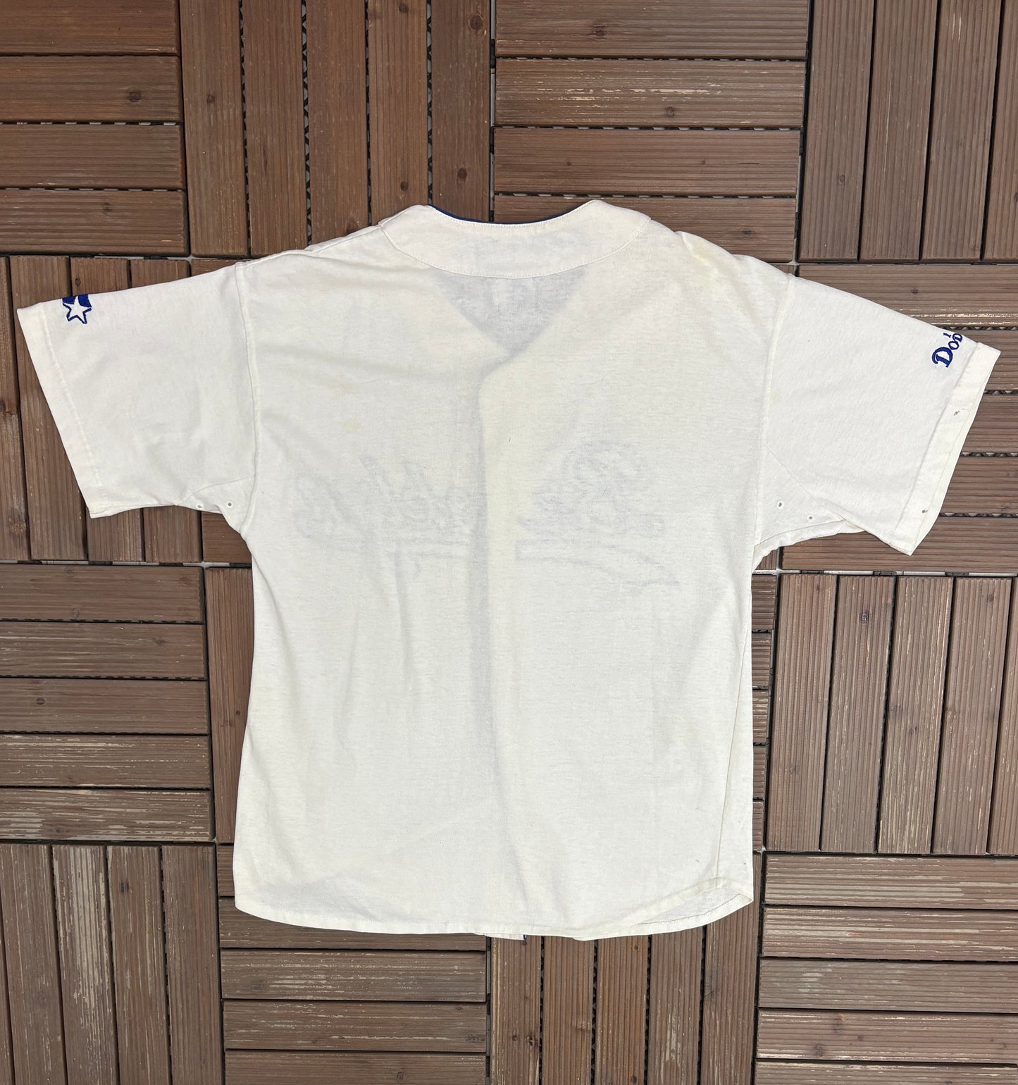 Brooklyn Dodgers Baseball Jersey | Size Large | Vintage 1990s Starter White Baseball Jersey |