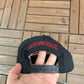 Budweiser Racing Embroidered Graphic Hat | Snap Back | Vintage 1990s Promotional Black Cap |
