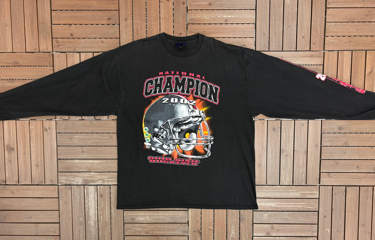 Ohio State Buckeyes National Champion 2002 Graphic Tee | Size XX-Large | Vintage 2000s College Football T-Shirt |