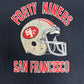 San Francisco 49ers Graphic Tee | Size Large | Vintage 1990s NFL Football Black T-Shirt |
