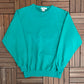 Blank Teal Non-Fiction Canadian Classics Crewneck | Size 4 / XXL | Vintage 1990s Thick Teal Sweatshirt |