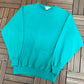 Blank Teal Non-Fiction Canadian Classics Crewneck | Size 4 / XXL | Vintage 1990s Thick Teal Sweatshirt |