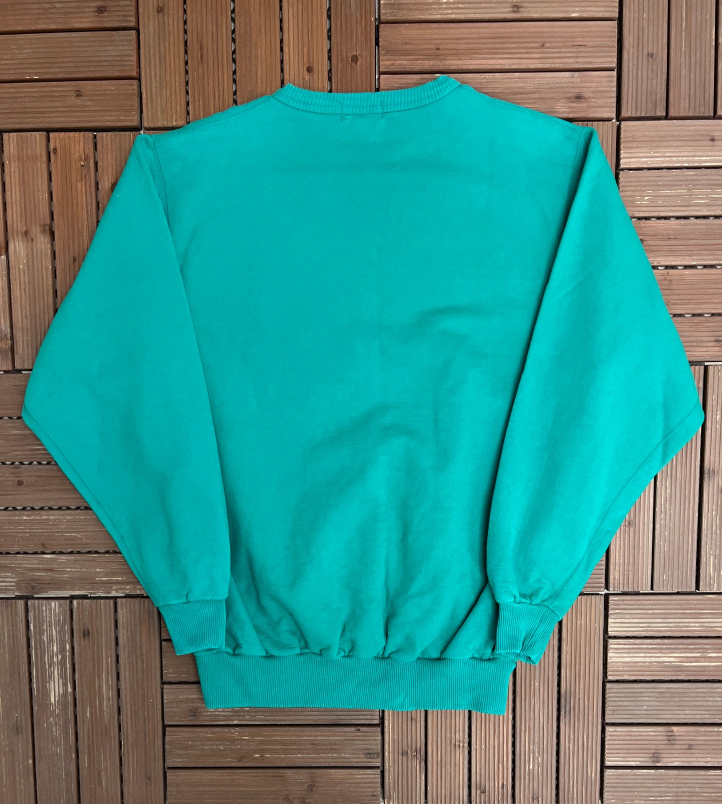 Blank Teal Non-Fiction Canadian Classics Crewneck | Size 4 / XXL | Vintage 1990s Thick Teal Sweatshirt |