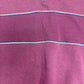 Maroon Striped Quarter Zip Sweater | Size Large | Vintage 1990s Blank Red Sweatshirt |
