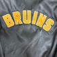 Boston Bruins Graphic Jacket | Size Medium | Vintage 1990s NHL Hockey Black Jacket |