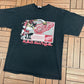 Detroit Red Wings Taz Graphic Tee | Size X-Large | Vintage 2000s NHL Hockey Black T-Shirt |
