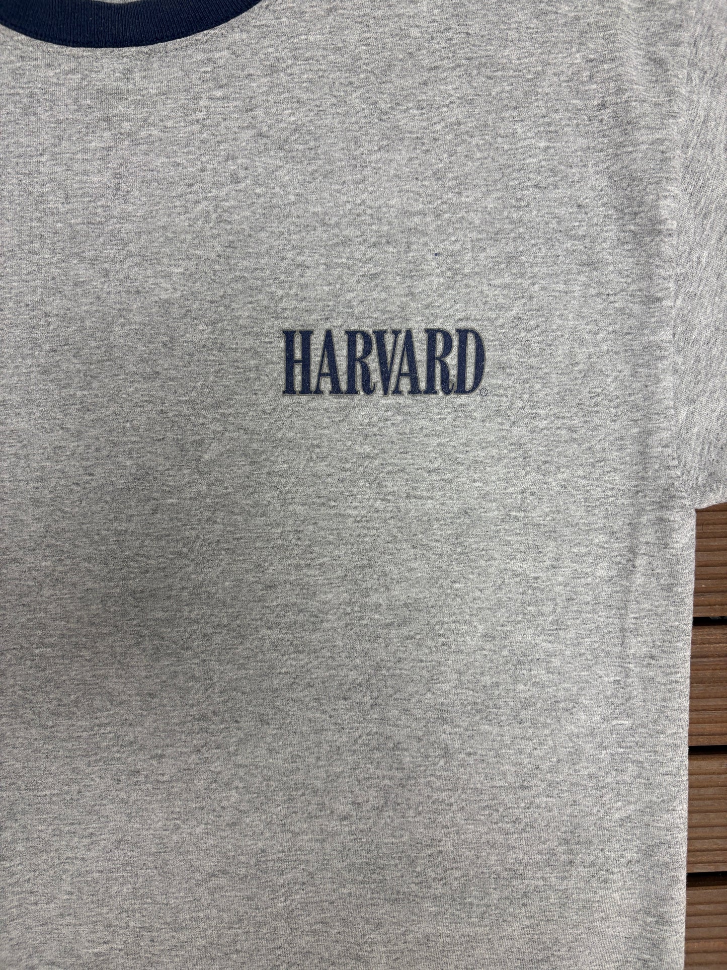 Harvard University Graphic Tee | Size Medium | Vintage 1990s College Grey T-Shirt |