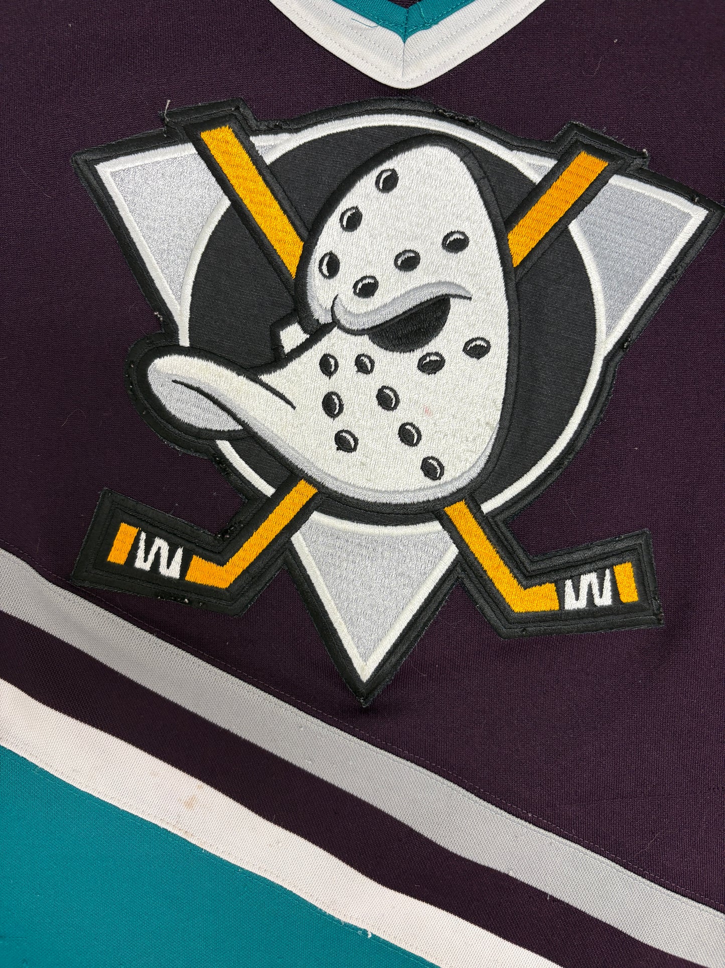 Anaheim Mighty Ducks Hockey Jersey | Size Small | Vintage 1990s CCM NHL Hockey Jersey |