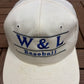 Washington & Lee Generals Baseball Graphic Hat | Snap Back | Vintage 1990s College White Cap |