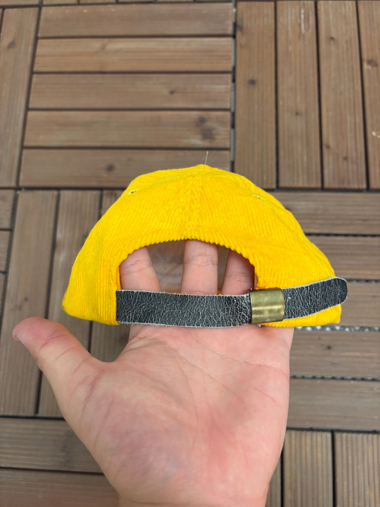 Arizona State Sun Devils Embroidered Hat | Snap Back | Vintage 1990s Cord College Yellow Cap |