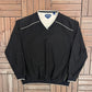 Callaway Golf Graphic Windbreaker | Size X-Large | Vintage 2000s Golf Black Windbreaker |