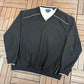 Callaway Golf Graphic Windbreaker | Size X-Large | Vintage 2000s Golf Black Windbreaker |