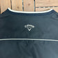 Callaway Golf Graphic Windbreaker | Size X-Large | Vintage 2000s Golf Black Windbreaker |