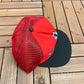 Atlanta Falcons Graphic Hat | Snap Back | Vintage 1990s Made in USA NFL Football Red Cap |