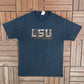 LSU Tigers Football Graphic Tee | Size Large | Vintage 2000s College Black T-Shirt |