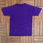 Louisiana State University Tigers Graphic Tee | Size Medium | Vintage 1990s College Purple T-Shirt |