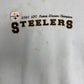 Pittsburgh Steelers 2001 AFC Central Champions Graphic Crewneck | Size Large | Vintage 2000s Football White Sweater |