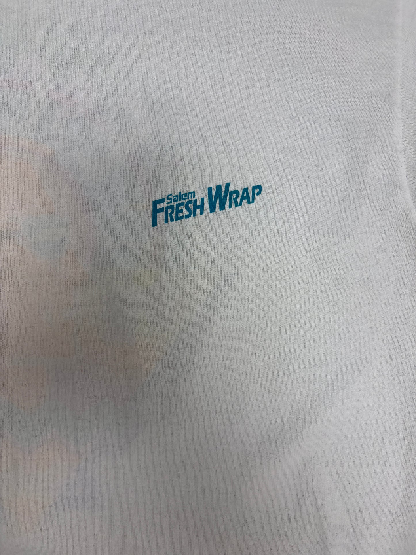 Salem Cigarettes Fresh Wrap Graphic Tee | Size X-Large | Vintage 1990s Promotional White T-Shirt |