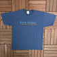 Blue Rodeo The Days In Between Graphic Tee | Size X-Large | Vintage 1990s Rock Band Blue T-Shirt |