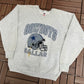 Dallas Cowboys Graphic Crewneck | Size X-Large | Vintage 1990s NFL Football Grey Sweater |