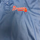 Atlanta Braves Graphic Tee | Size Large | Vintage 1990s Windbreaker Warm Up Blue T-Shirt |