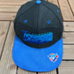 Toronto Blue Jays Graphic Hat | Snap Back | Vintage 1990s MLB Baseball Black Cap |