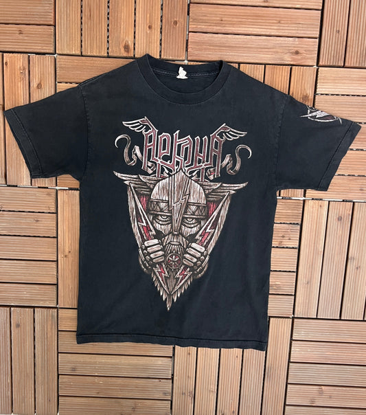 Arkona Folk Metal Band Graphic Tee | Size Medium | Vintage 2000s Folk Russian Metal Rock Band Black T-Shirt |