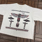 Wisconsin Dells Abstract Art Graphic Tee | Size Large | Vintage 1990s Promotional Tourist White T-Shirt |