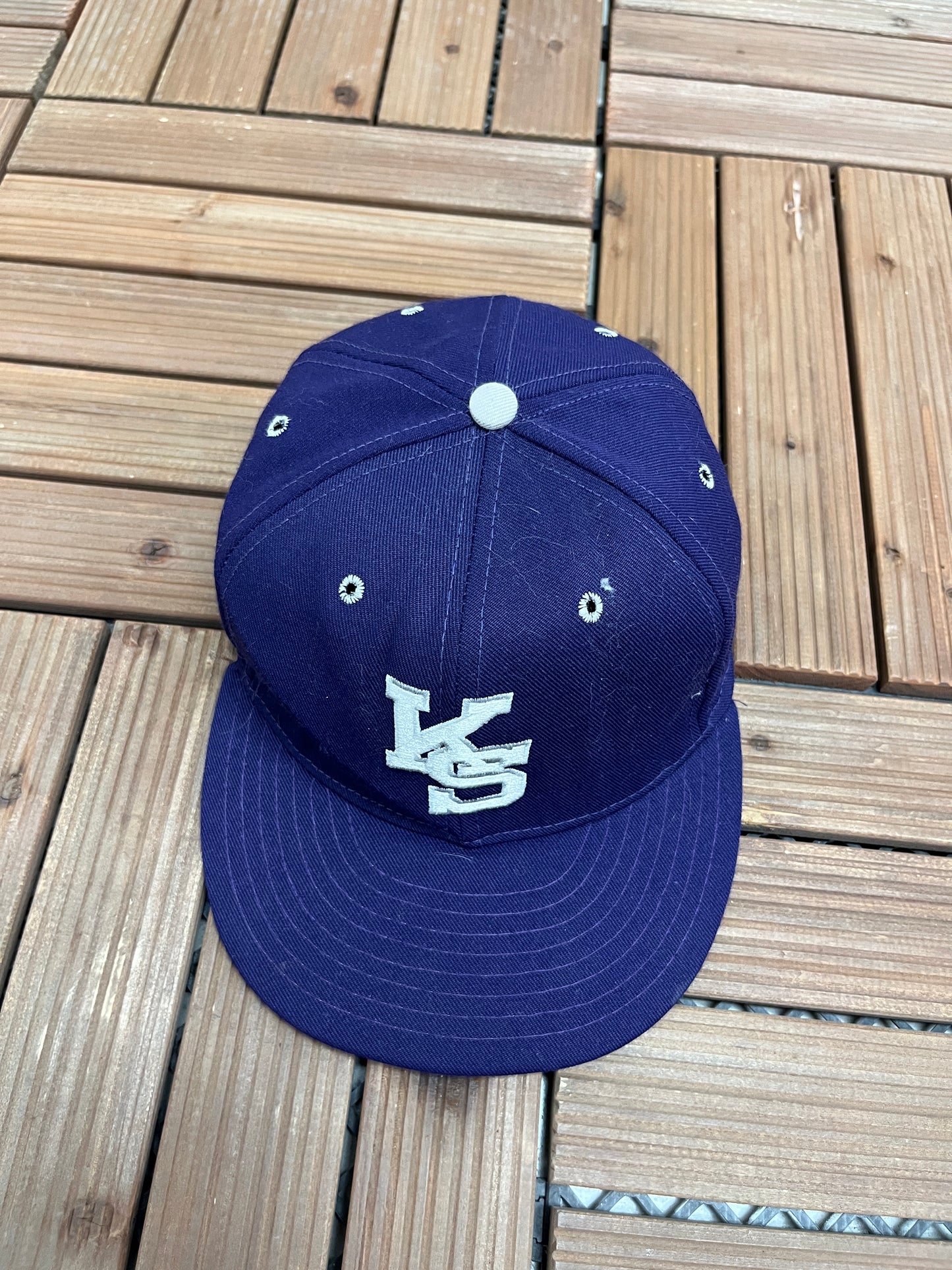 Kansas State Wildcats Graphic Hat | Size 7 1/4 | Vintage 1990s College Purple Cap |