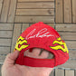 Cruz Pedregon Advance Auto Parts Embroidered Hat | Strap Back | Vintage 2000s Racing Red Cap |