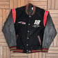 Kyle Busch M&M's NASCAR Graphic Jacket | Size X-Large | Vintage 2000s NASCAR Racing Reversible Black Jacket |