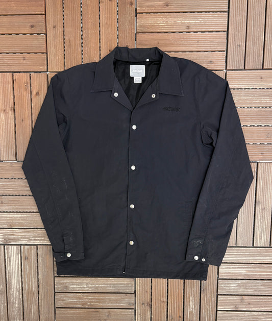 ASICS Tiger Embroidered Jacket | Size Large | Branded Coach Black Jacket |