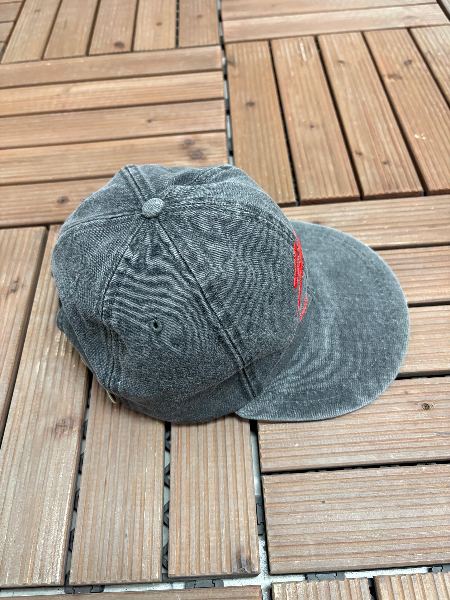 Sting We Mix, You Mingle! Graphic Hat | Metal Clasp | Vintage 1990s Alcohol Promotional Grey Cap |