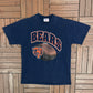 Chicago Bears Graphic Tee | Size X-Large | Vintage 1990s NFL Football Blue T-Shirt |