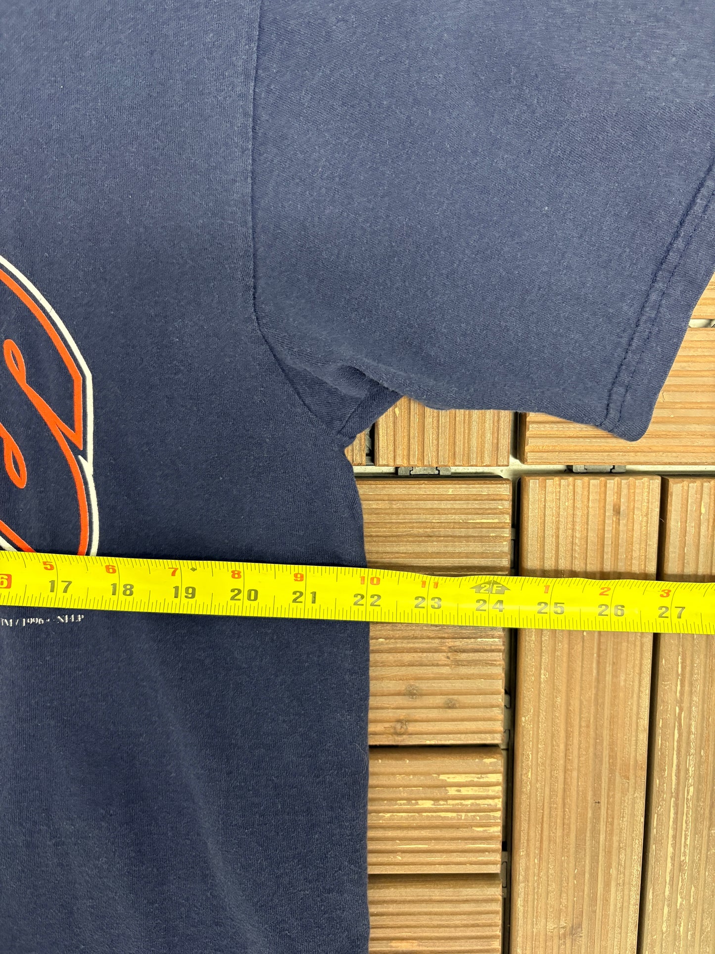 Chicago Bears Graphic Tee | Size X-Large | Vintage 1990s NFL Football Blue T-Shirt |