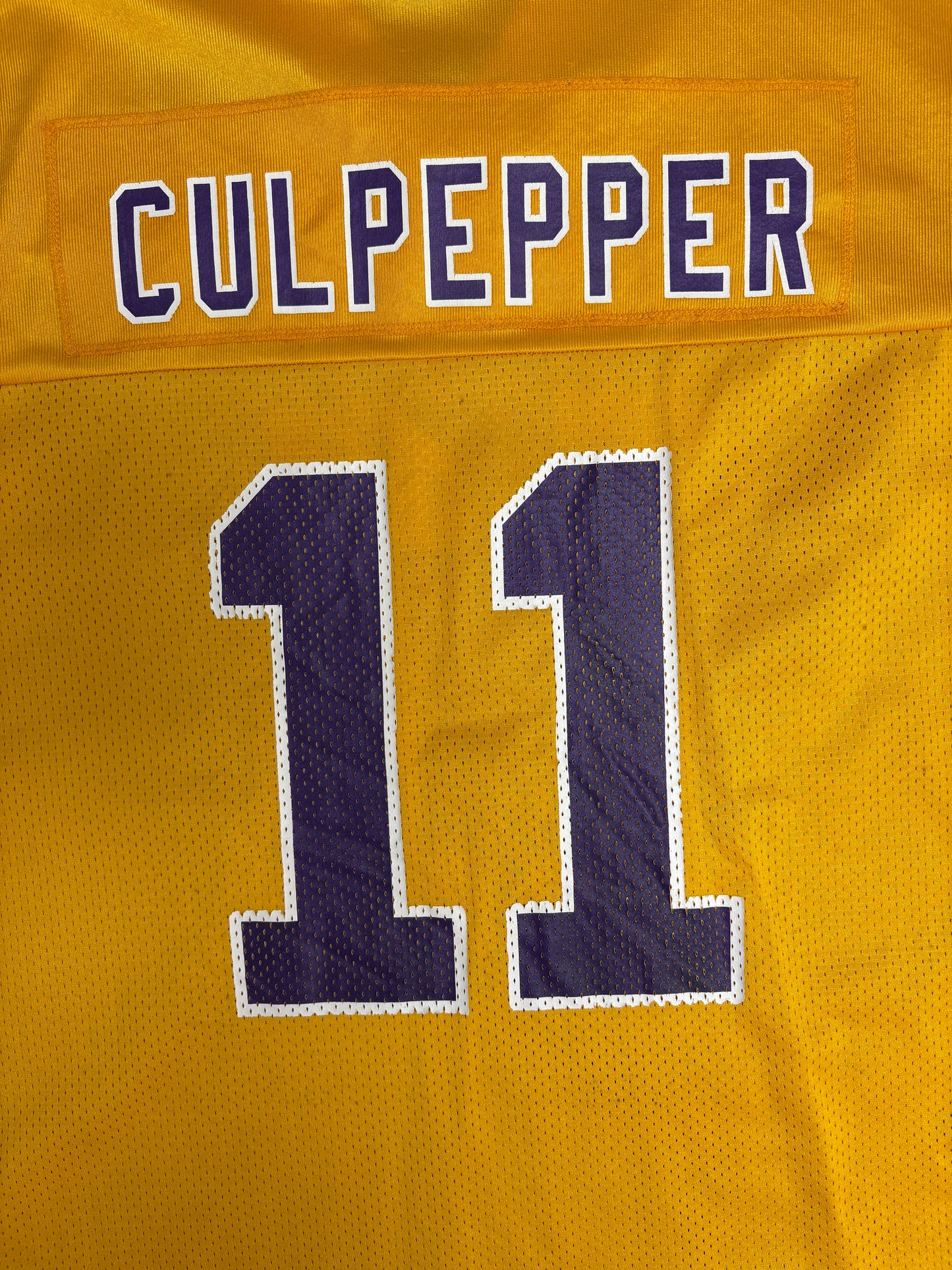 Minnesota Vikings Daunte Culpepper Football Jersey | Size Large | Vintage 2000s Yellow NFL Football Jersey |