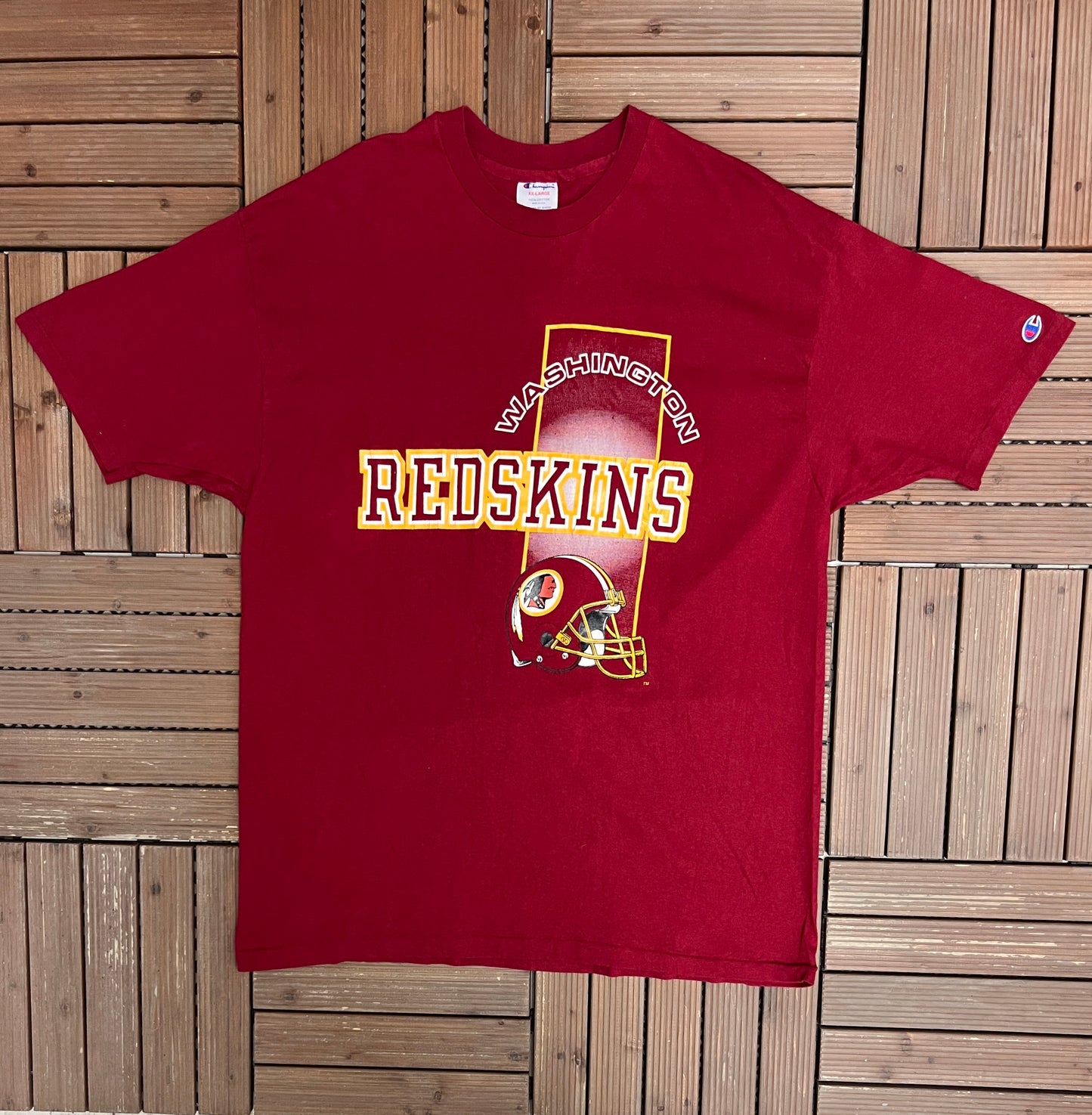 Washington Redskins Graphic Tee | Size XX-Large | Vintage 1990s Champion NFL Football Red T-Shirt |