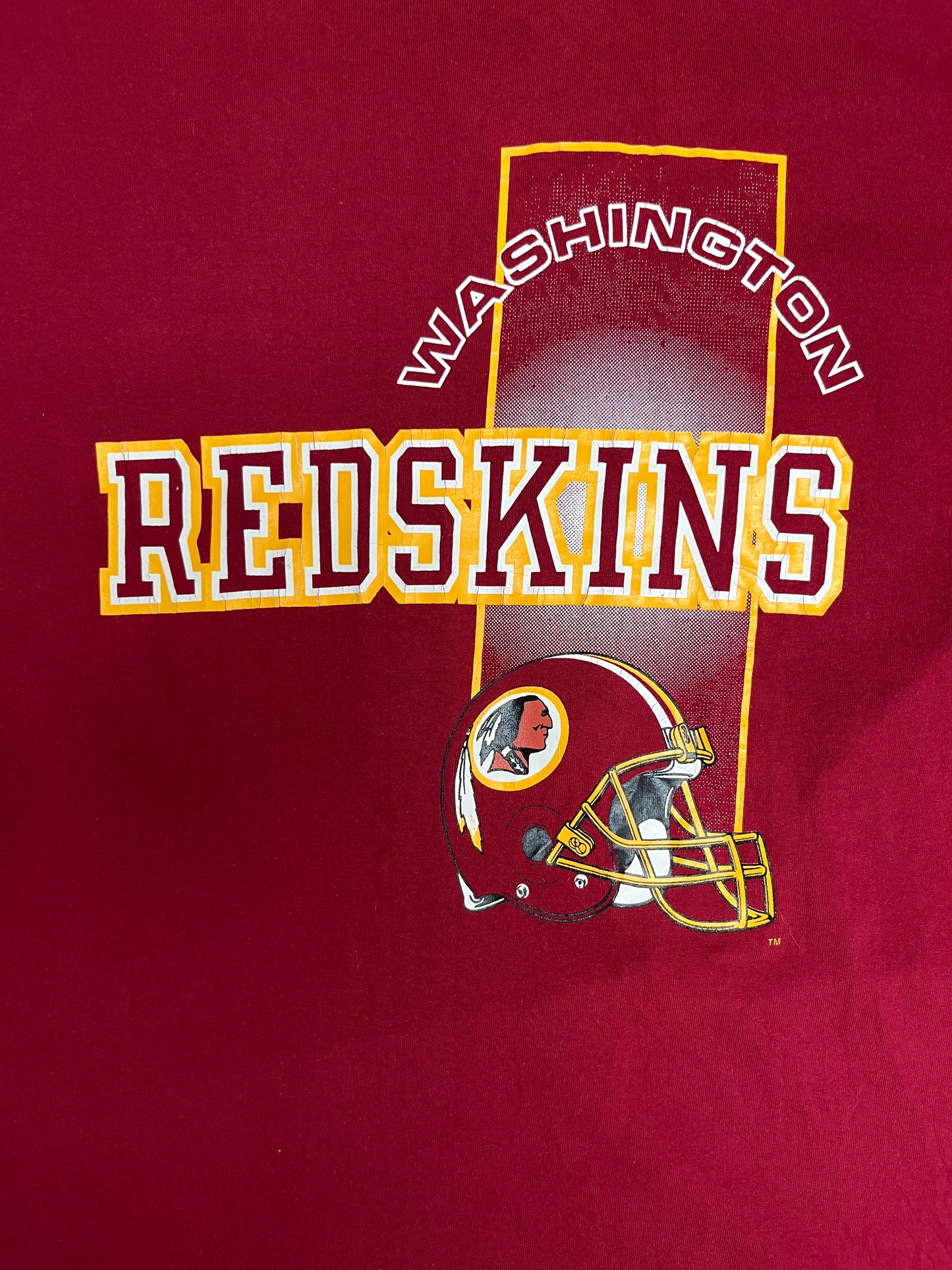 Washington Redskins Graphic Tee | Size XX-Large | Vintage 1990s Champion NFL Football Red T-Shirt |