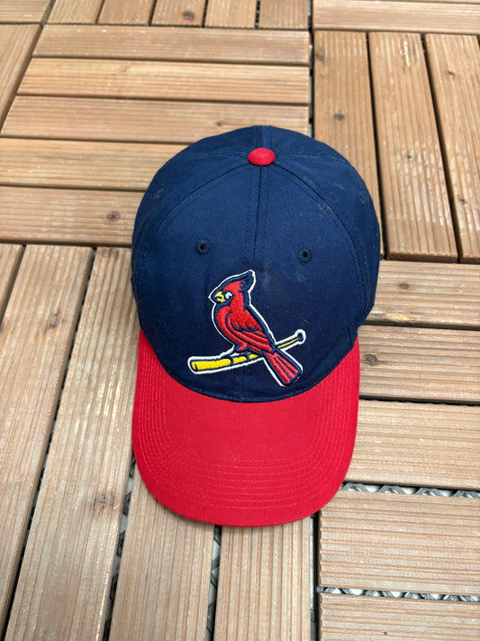 St. Louis Cardinals Embroidered Graphic Hat | Snap Back | Vintage 2000s MLB Baseball Blue Cap |