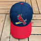 St. Louis Cardinals Embroidered Graphic Hat | Snap Back | Vintage 2000s MLB Baseball Blue Cap |