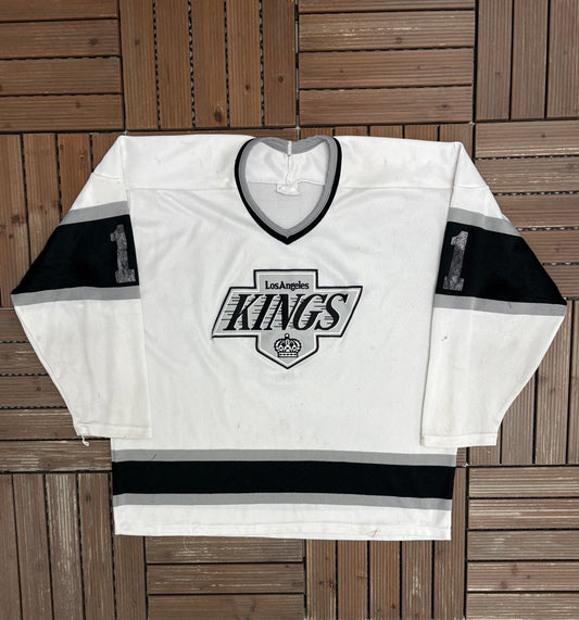 Los Angeles Kings Hockey Jersey | Size X-Large | Vintage 1990s NHL Hockey White Jersey |