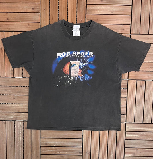 Bob Seger & The Silver Bullet Band It's A Mystery Tour Graphic Tee | Size XX-Large | Vintage 1990s Rock Band Grey T-Shirt |