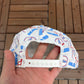 Houston Oilers Helmet All Over Print Graphic Hat | Snap Back | Vintage 1990s NFL Football White Hat |