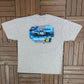 Jimmie Johnson Lowe's Racing NASCAR Graphic Tee | Size X-Large | Vintage 2000s Grey Racing T-Shirt |