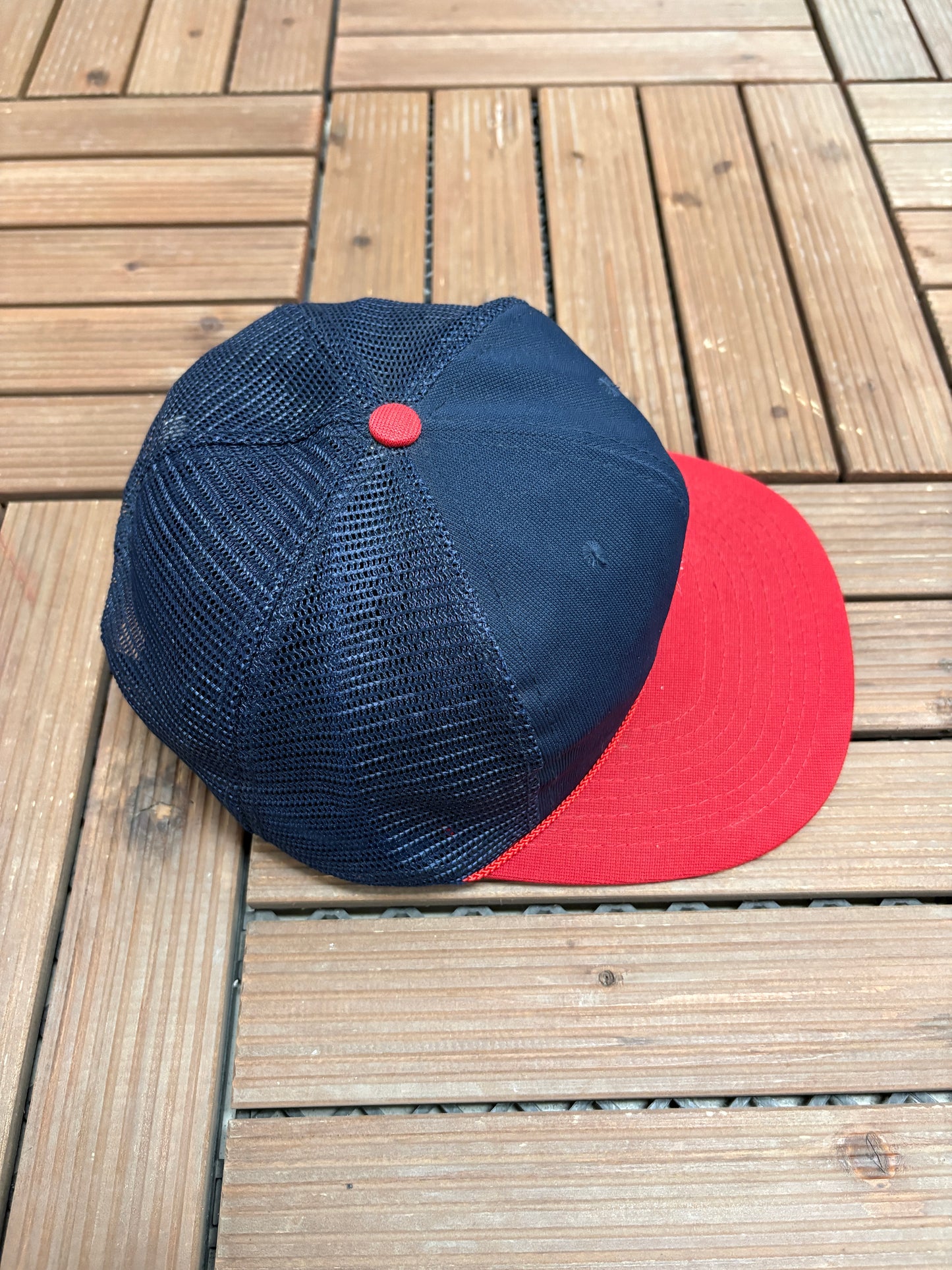 Chicago White Sox Cursive C Stitched Hat | Snap Back | Vintage 1980s MLB Baseball Blue Cap |