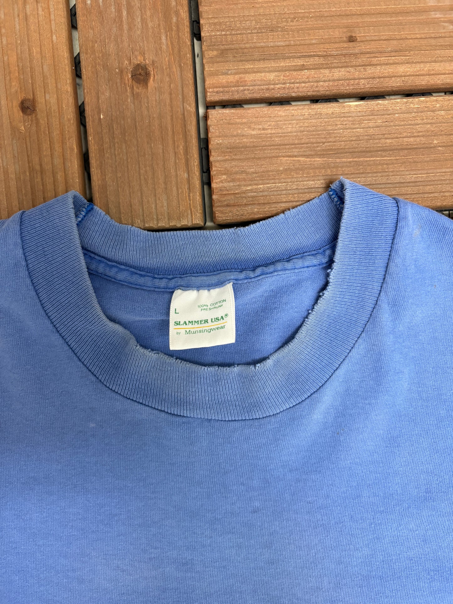 Cruisin' American Style Graphic Tee | Size Large | Vintage 1990s Promotional Blue T-Shirt |